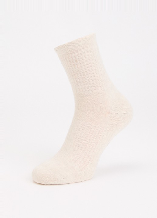 10DAYS Sokken met print - detail 3 creme