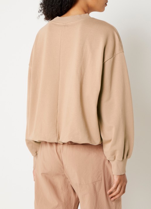 10DAYS Sweater met logo - achterkant 4 abrikoos