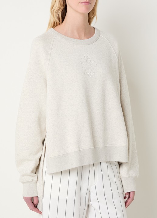 10DAYS Sweater met logoborduring