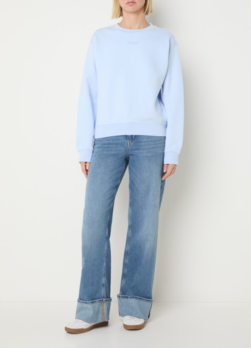 10DAYS Sweater met ronde hals - voorkant 4 lichtblauw