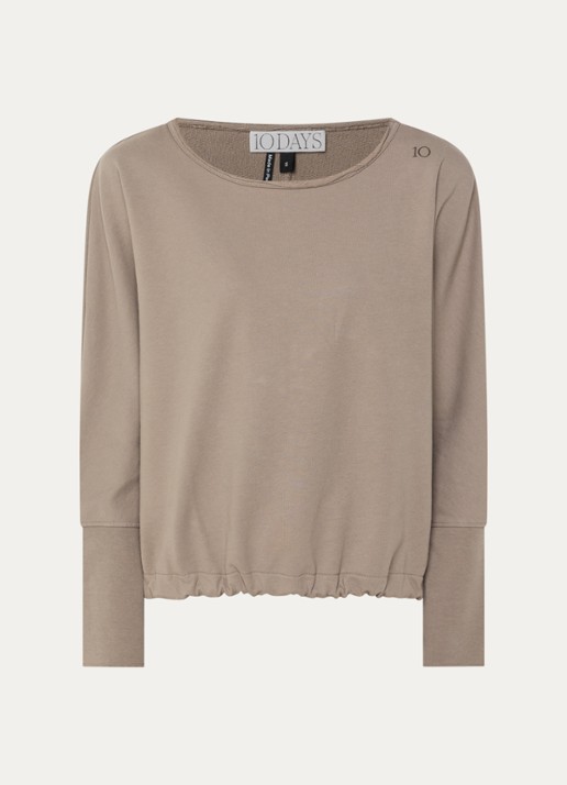 10DAYS Sweater met vleermuismouw en trekkoord