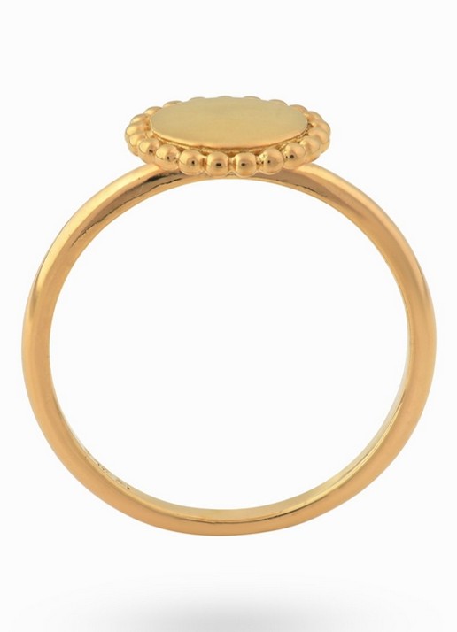24Kae Ring verguld 12425Y - voorkant 3 goud
