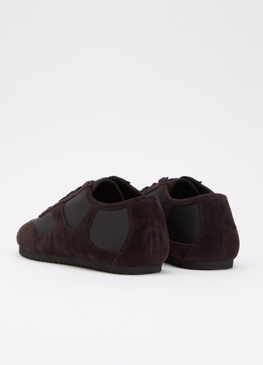 A.EMERY The Adams Low sneaker van suède  - achterkant 5 donkerbruin