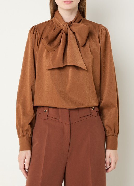 Aaiko Bowi top met sjaalkraag