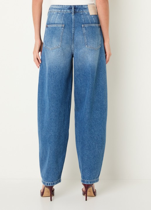 Aaiko Daley high waist balloon jeans met medium wassing - achterkant 3 indigo