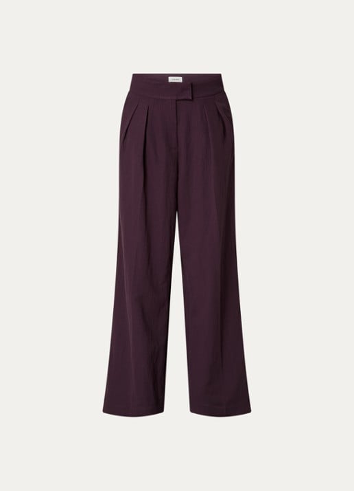 Aaiko Frederique high waist wide fit pantalon met steekzakken