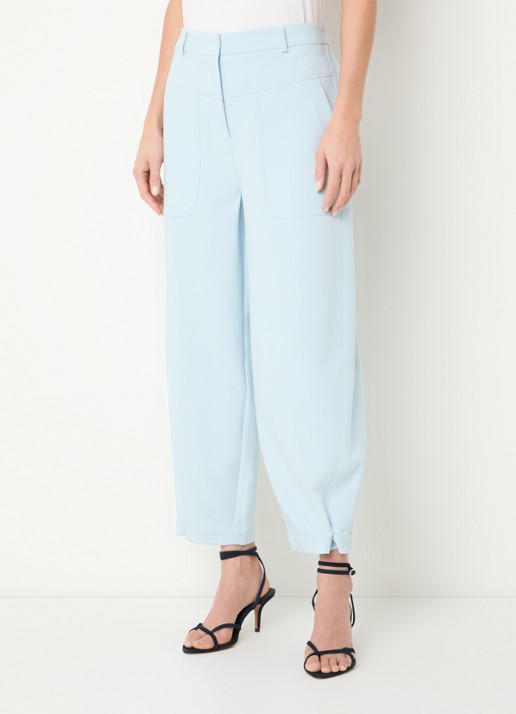 Aaiko Harper high waist loose fit pantalon met steekzakken