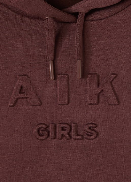 Aaiko Haylee hoodie met logo - detail bruin