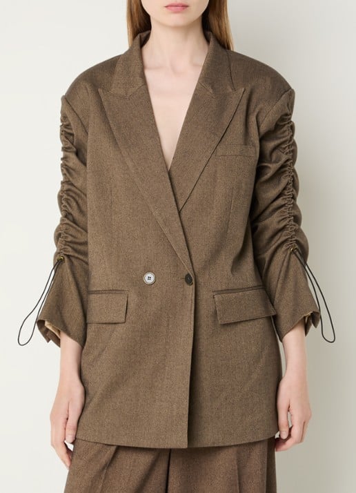 Aaiko Kendal oversized double-breasted blazer met klepzakken