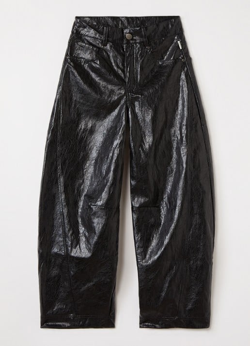 Aaiko Quinn balloon fit broek van imitatieleer