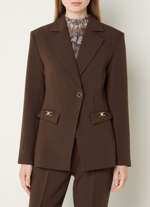 Aaiko Toulon single-breasted blazer met schoudervulling