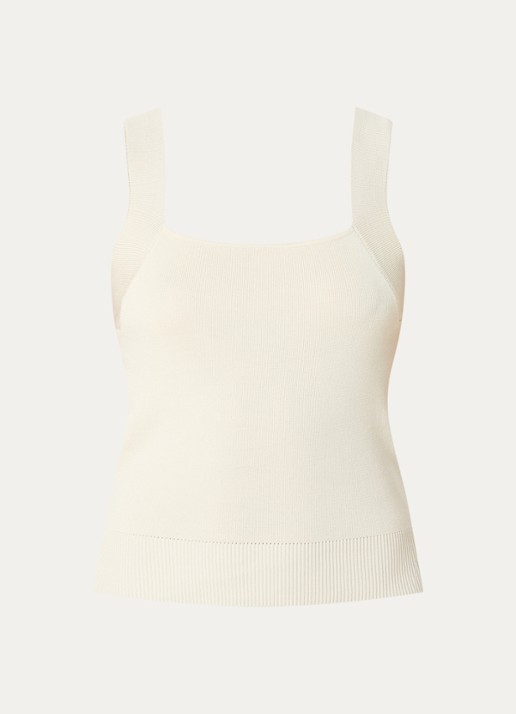 Aaiko Zena top met stretch - voorkant creme