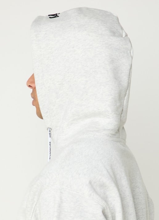 Aape Hoodie met logo - detail 5 lichtgrijs