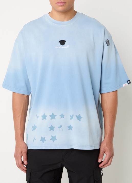Aape T-shirt met logo- en backprint