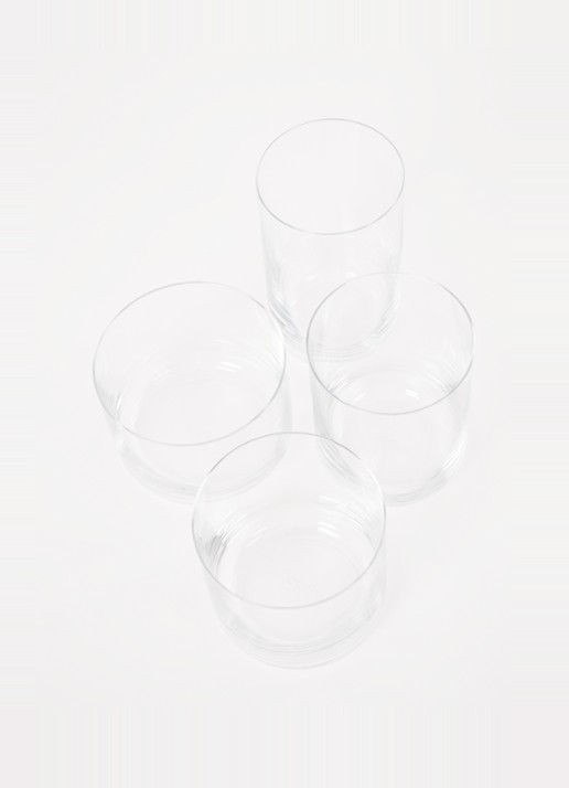 Aarke Nesting drinkglas 29 cl set van 4 - voorkant 2 transparant