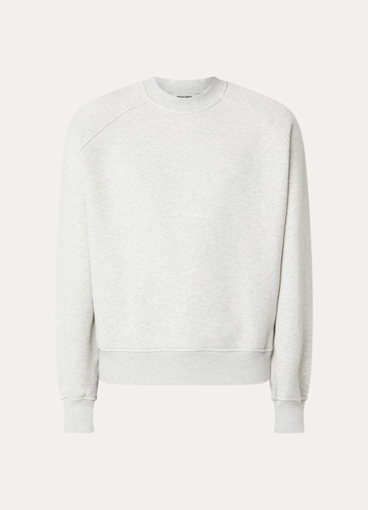 about:blank Insignia sweater met ronde hals - voorkant grijsmele