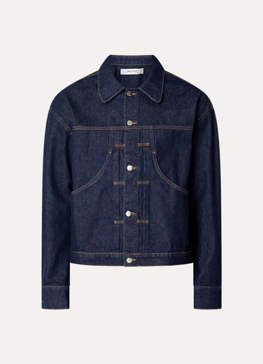 about:blank Regular fit spijkerjas met steekzakken - voorkant 3 indigo