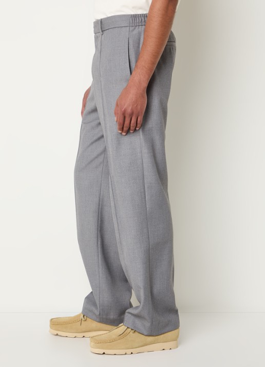 about:blank Straight fit pantalon met steekzakken  - detail 5 grijs
