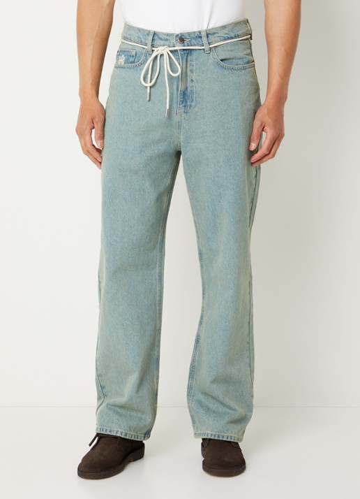 about:blank Straight leg jeans met gekleurde wassing