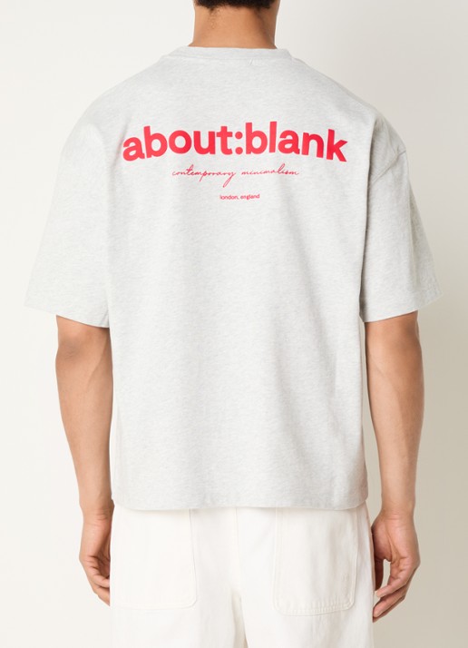 about:blank T-shirt met ronde hals