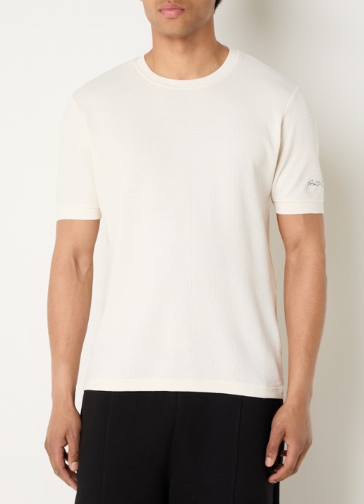 about:blank T-shirt met structuur