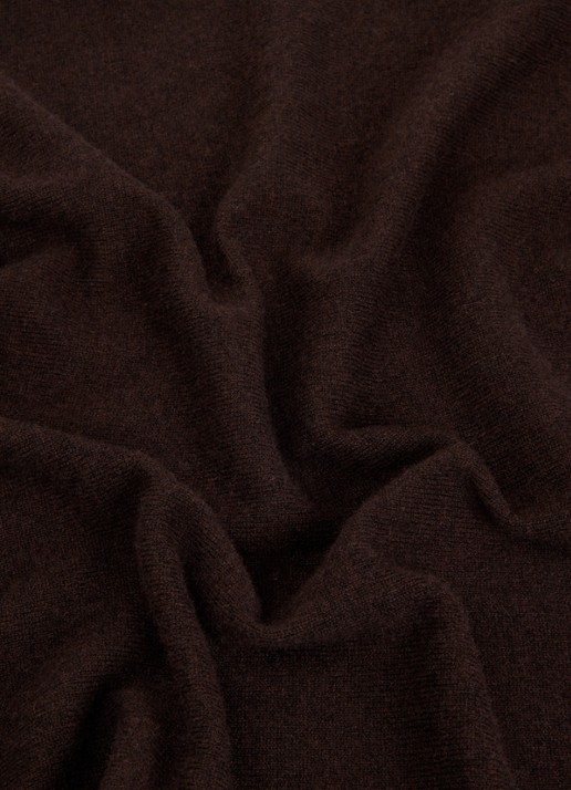 Absolut Cashmere. Annabelle bandana van kasjmier 55 x 55 cm - detail 3 donkerbruin