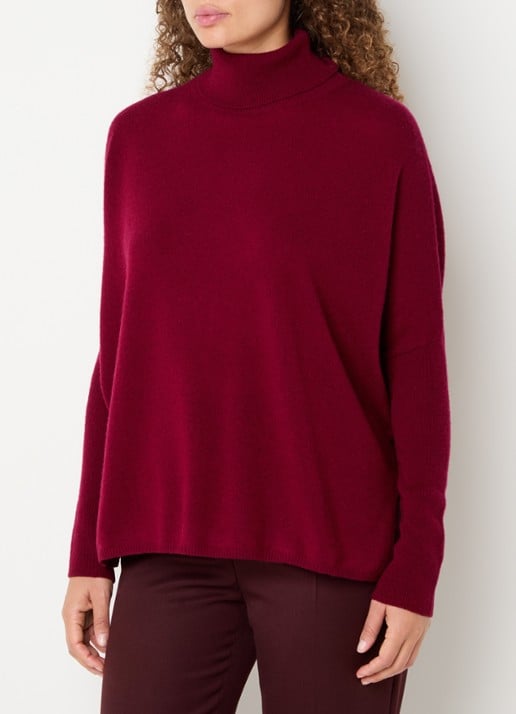 Absolut Cashmere. Fijngebreide trui van kasjmier met col