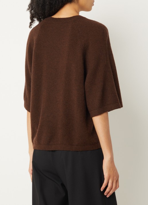 Absolut Cashmere. Leana fijngebreide pullover van kasjmier - achterkant 4 bruin
