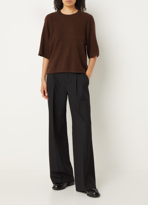 Absolut Cashmere. Leana fijngebreide pullover van kasjmier - voorkant 2 bruin