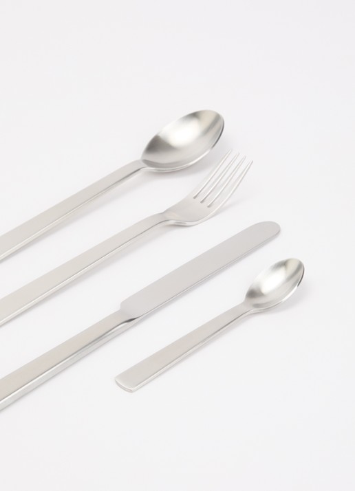 Acme Brushed bestekset 24-delig - voorkant 2 zilver