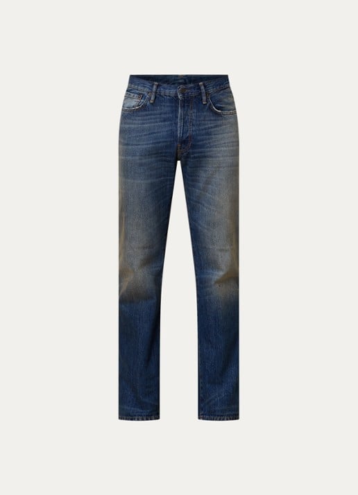 Acne Studios 1996M straight leg jeans met medium wassing
