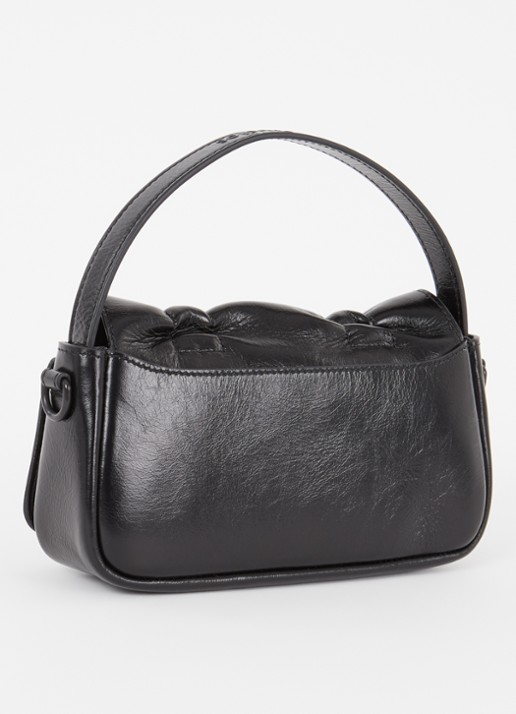 Acne Studios Handtas van kalfsleer met strikdetail - achterkant 4 zwart