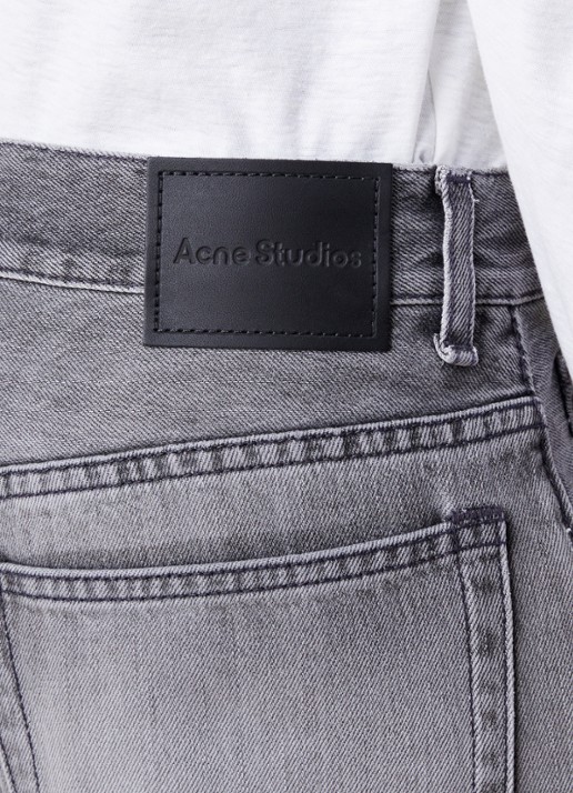 Acne Studios High waist loose fit jeans met gekleurde wassing - detail 3 grijs
