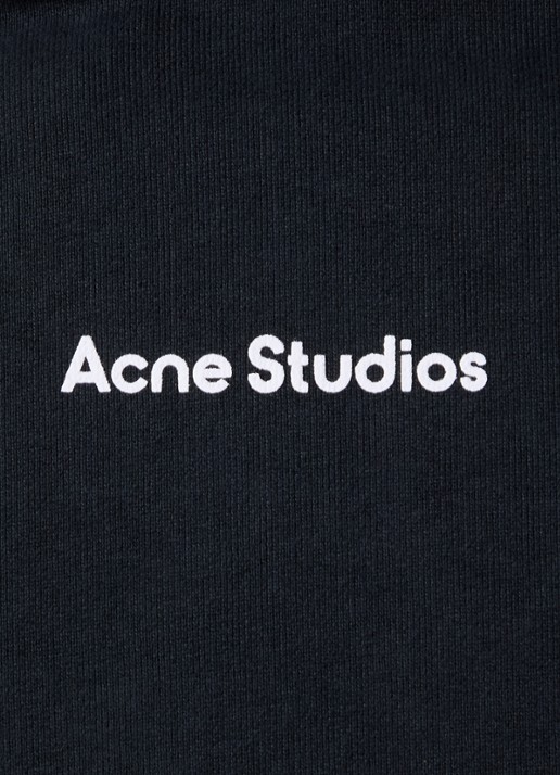 Acne Studios Hoodie met steekzakken en logo - detail 6 zwart