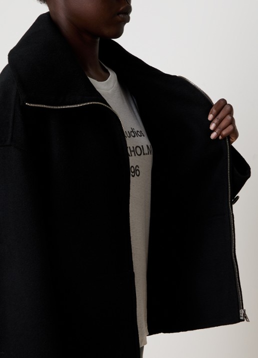 Acne Studios Jack in kasjmierblend - detail 2 zwart