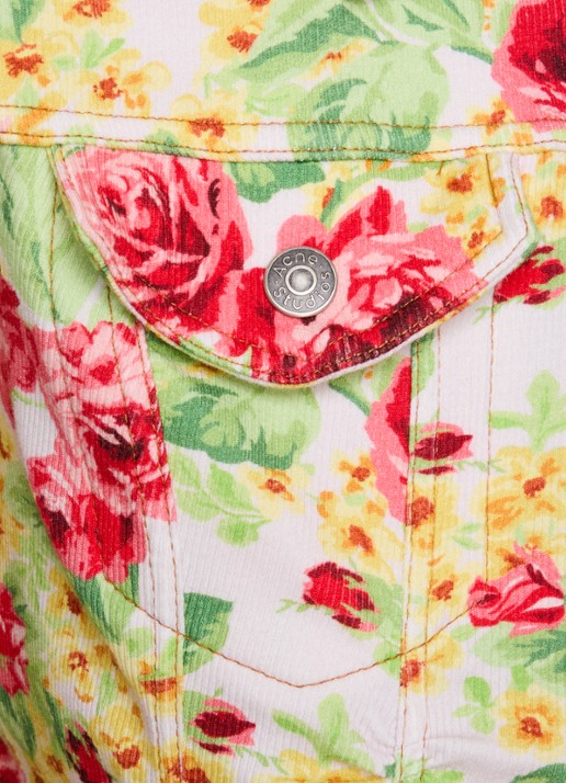 Acne Studios Jack met bloemenprint - detail 4 roze
