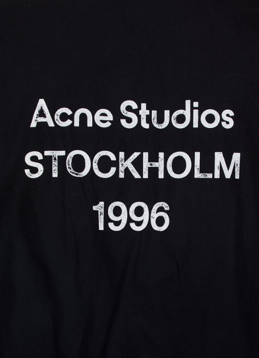 Acne Studios Jack met logo- en backprint - detail 6 zwart
