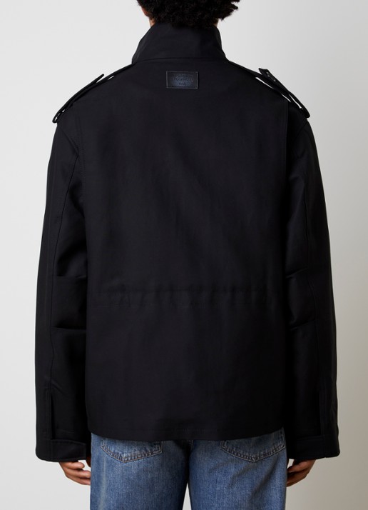 Acne Studios Jack met opstaande kraag - achterkant 6 zwart
