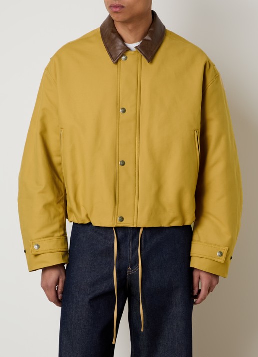 Acne Studios Jack met ritszakken en trekkoord - detail 4 okergeel