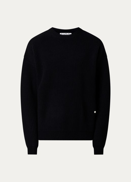 Acne Studios Kemna ribgebreide trui van kasjmier