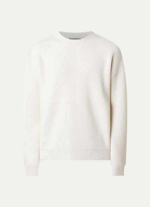 Acne Studios Kemna ribgebreide trui van kasjmier