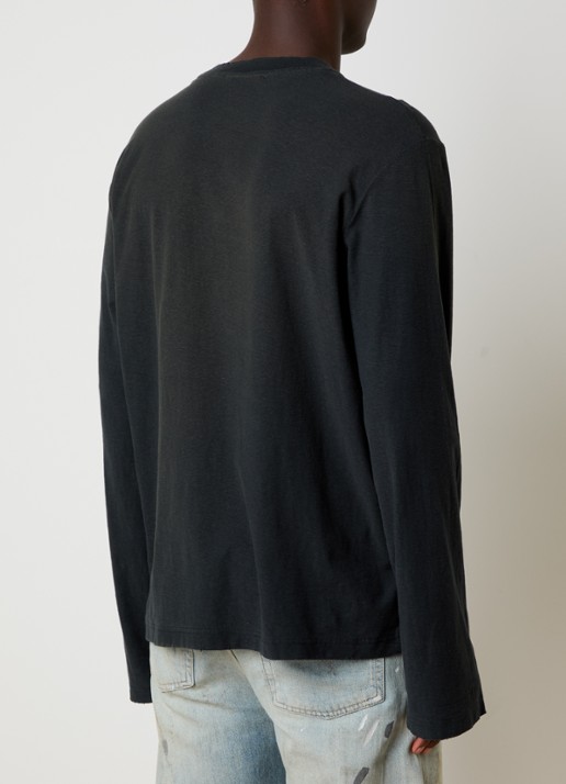 Acne Studios Longsleeve met borstzak en logo - achterkant zwart