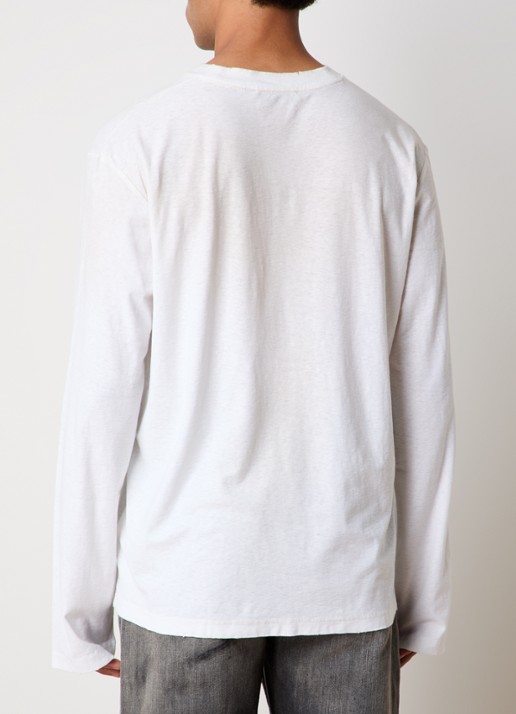 Acne Studios Longsleeve met logoprint - achterkant 5 gebroken wit