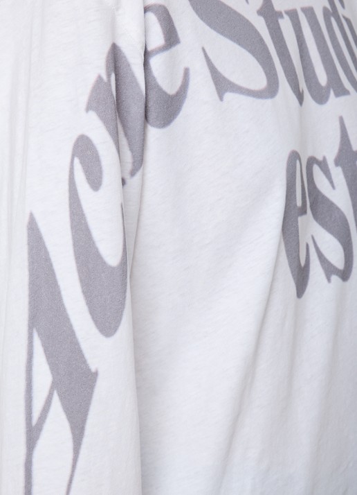Acne Studios Longsleeve met logoprint - detail 7 wit