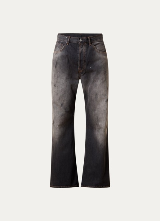 Acne Studios Loose fit jeans met gekleurde wassing - voorkant 5 antraciet