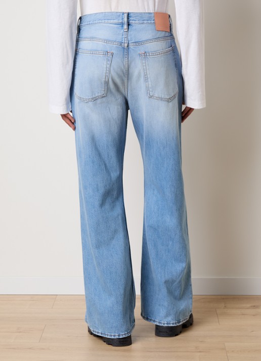 Acne Studios Loose fit jeans met lichte wassing - achterkant 6 indigo
