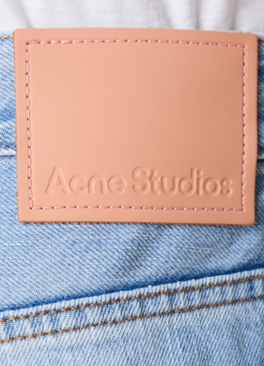 Acne Studios Loose fit jeans met lichte wassing - detail 5 indigo