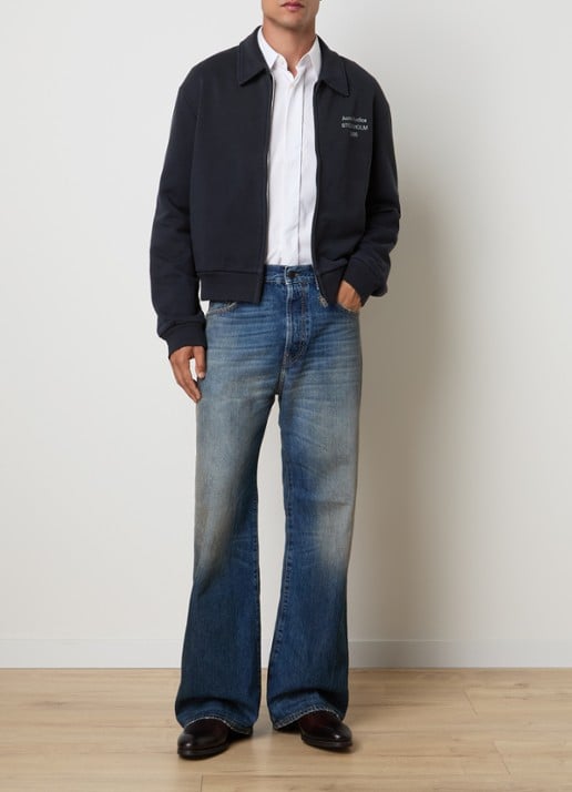 Acne Studios Loose fit jeans met medium wassing - voorkant 4 indigo