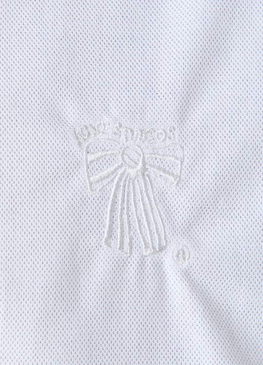 Acne Studios Oversized fit overhemd met borduring - detail 2 wit