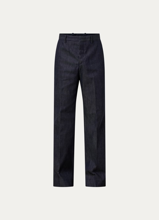 Acne Studios Palvin straight leg jeans met donkere wassing - voorkant 2 indigo